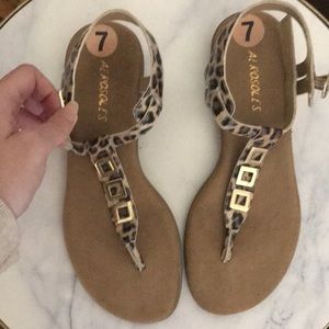 Aerosoles leopard sandals